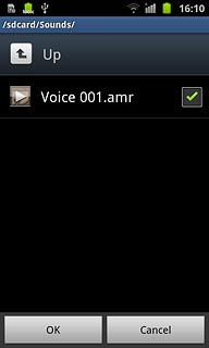 When the box next to a file is ticked (V), it's selected.