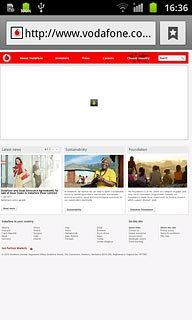 Press the bookmarks icon.