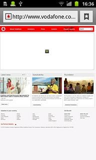 Press the bookmarks icon.