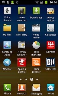 Press Samsung Apps.