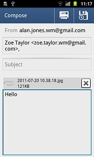Press the send icon.