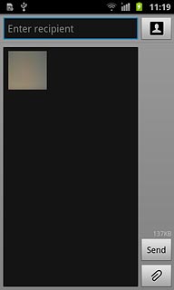Press Enter recipient.Key in the first letters of the required contact.Matching contacts are displayed.