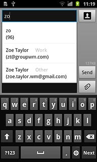 Press the required contact.