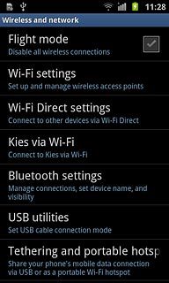 Press USB utilities.