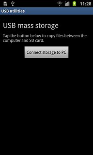 Press Connect storage to PC.