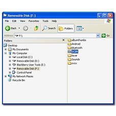 Go to the required folder in your phone's file system.