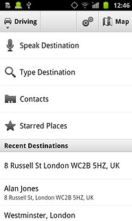 Press one of the following search options:Speak Destination, go to 2a.