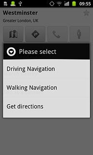 Press Get directions.