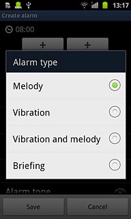Press the required alarm signal.