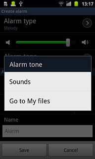 If you select Go to My files:Go to the required folder.