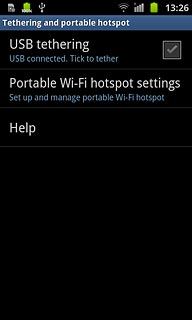 Press Portable Wi-Fi hotspot settings.