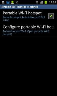 When the box next to the menu item is ticked (V), the function is turned on.