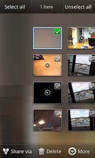When the file is ticked (V), it's selected.