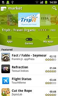 Press the search icon.