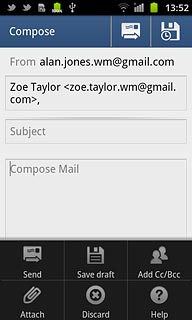 Press Add Cc Bcc.Add recipients.