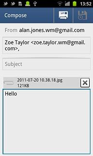 Press the send icon.