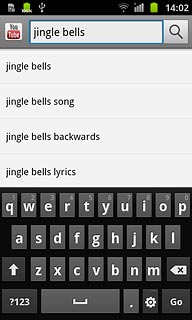 Key in the required search word and press the search icon.