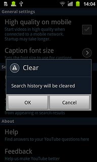 Press OK to confirm.