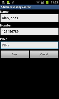 Press PIN2 and key in your PIN2.