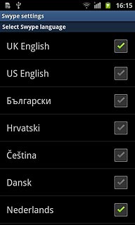 Press the required language.