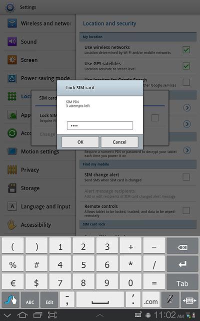 Key in your PIN and press OK.