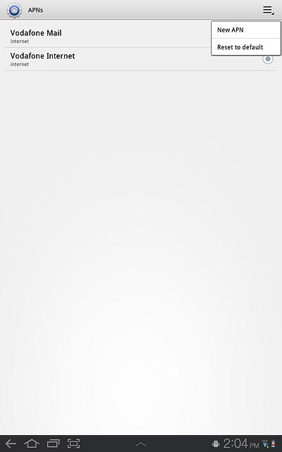 Press New APN.