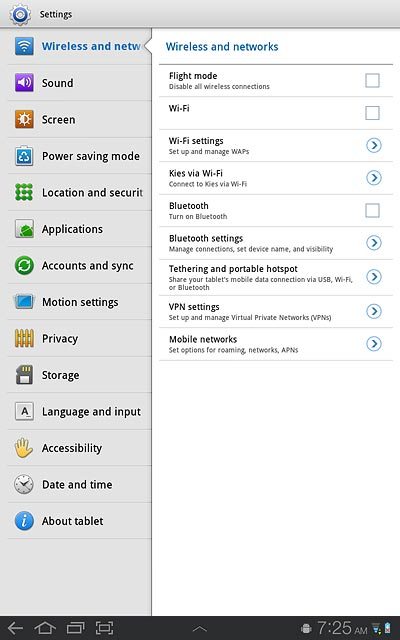 Press Wi-Fi settings.