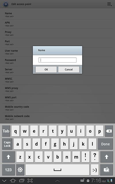 Key in Vodafone Mail and press OK.