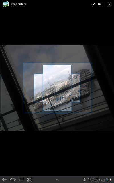 Drag the frame to the required position to select the required detail.