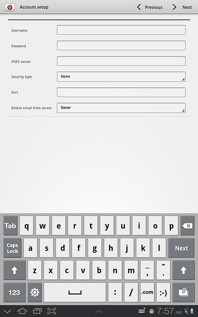 Press the drop down list next to Security type.
