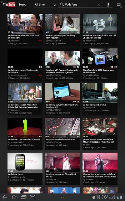 Press the required video clip.