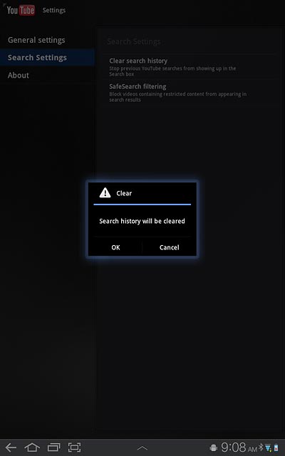 Press OK to confirm.