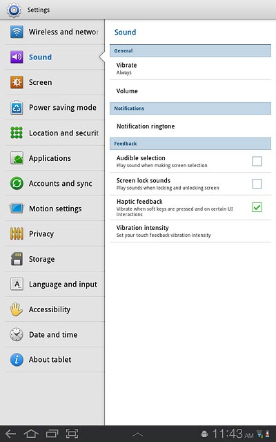 Press the home icon to return to standby mode.
