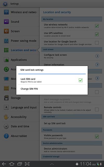 Press the home icon to return to standby mode.