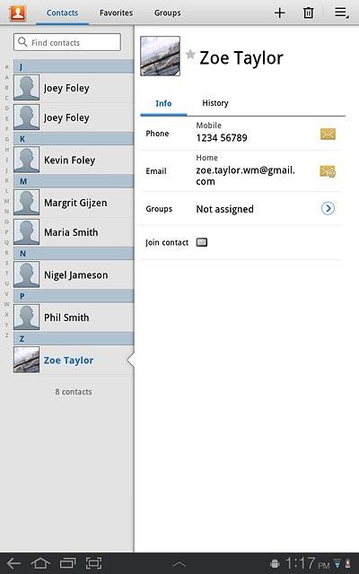 Press the home icon to return to standby mode.