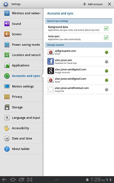 Press the home icon to return to standby mode.