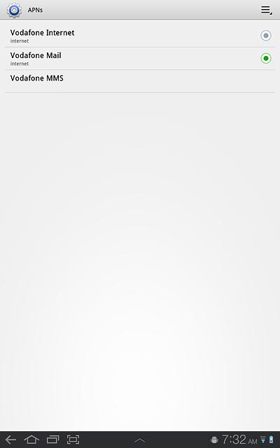Press the home icon to return to standby mode.