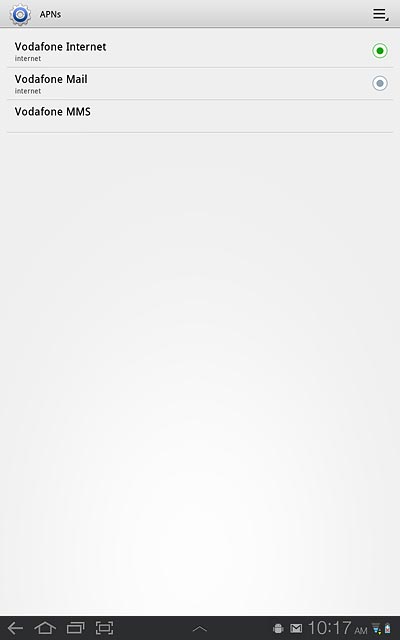 Press the home icon to return to standby mode.
