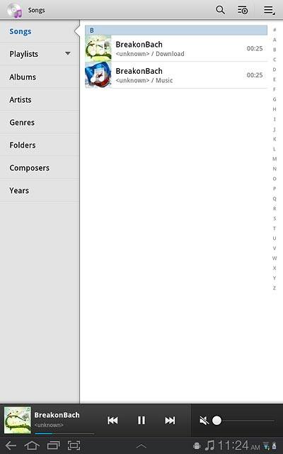 Press the home icon to return to standby mode.