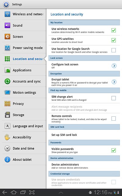 Press the home icon to return to standby mode.