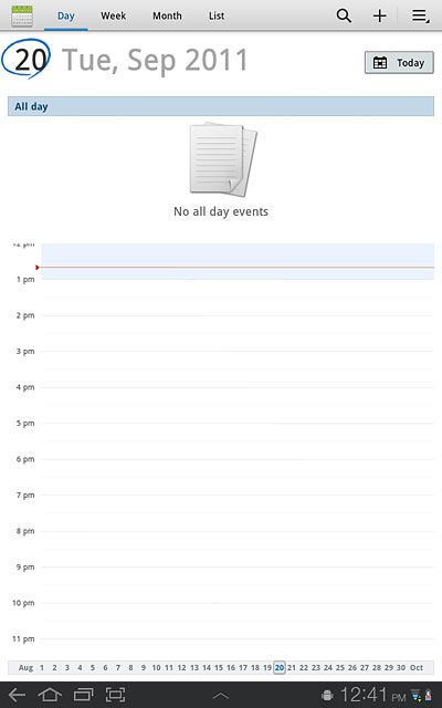 Press the home icon to return to standby mode.