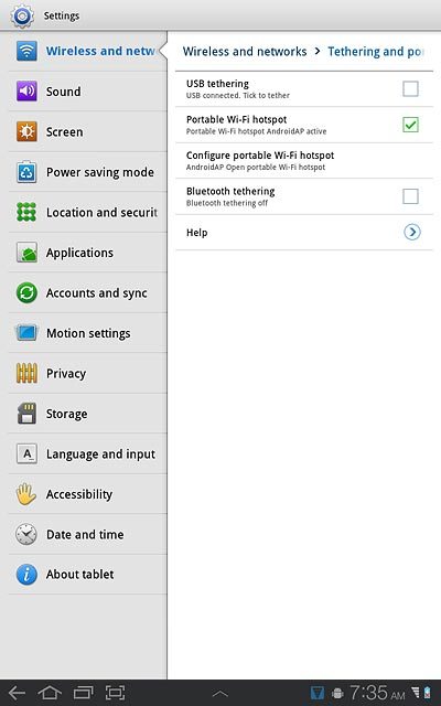 Press the home icon to return to standby mode.