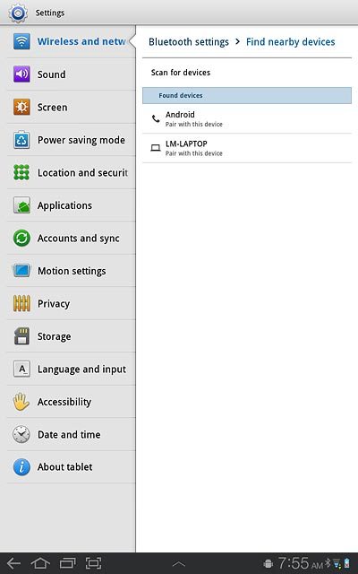 Press the home icon to return to standby mode.