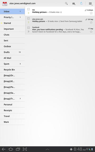 Press the home icon to return to standby mode.