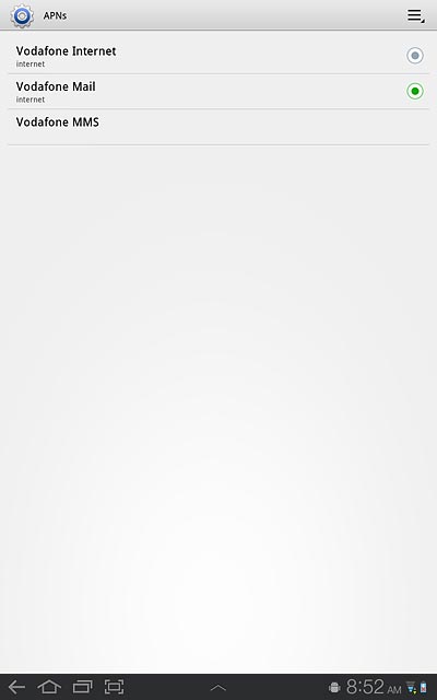 Press the home icon to return to standby mode.