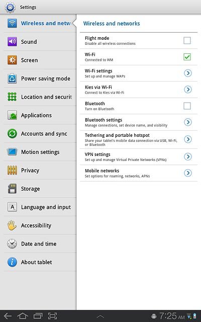 Press Tethering and portable hotspot.