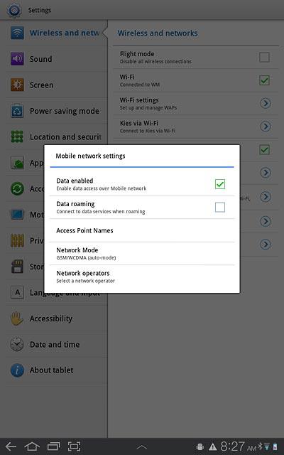 Press the home icon to return to standby mode.