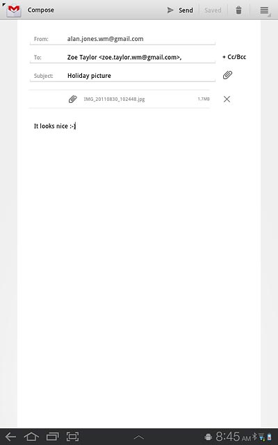Press + Cc/Bcc.