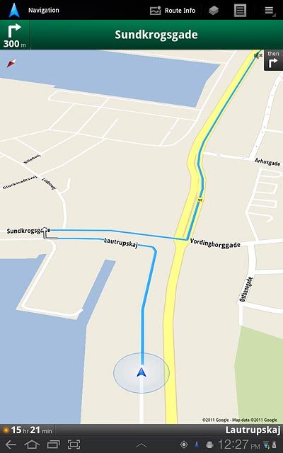 Press the menu icon.