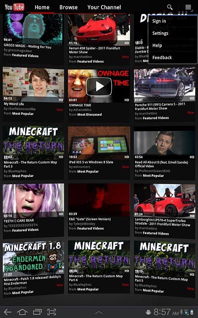 Press Sign in.Follow the instructions on the display to key in the required information and log on.